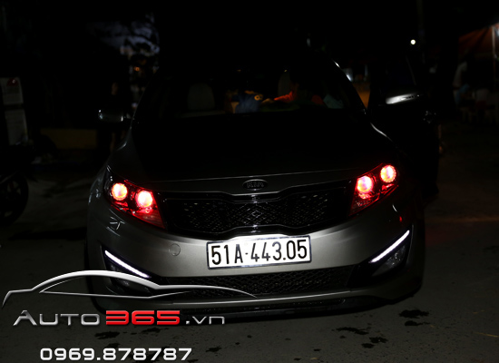 Kia Optima Nâng cấp Bi Hella 5 | Mắt Quỷ | Led Gầm Soi Chân